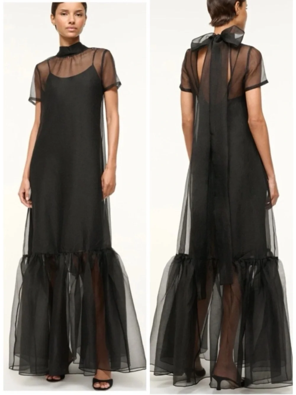 staud calluna dress black STAUD, Calluna Dress in Black, Size Small